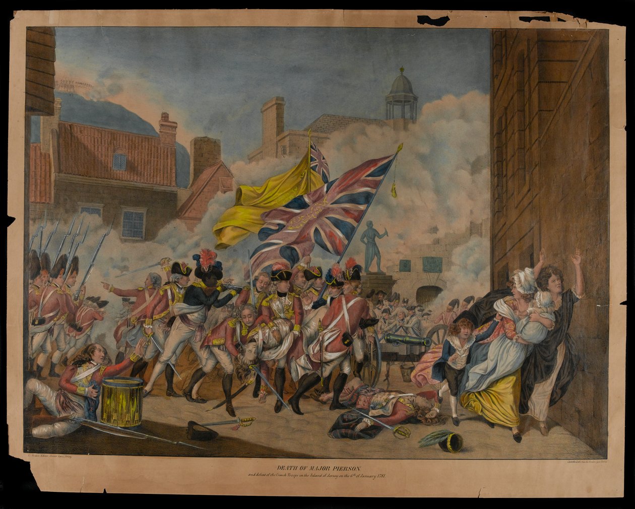 ?Smrt majora Piersona a porážka francouzských jednotek na ostrově Jersey 6. ledna 1781? od John Singleton Copley