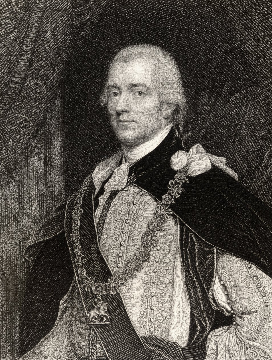 George John Spencer, 2. hrabě Spencer, vyryl B. Holl (1808-84), z 