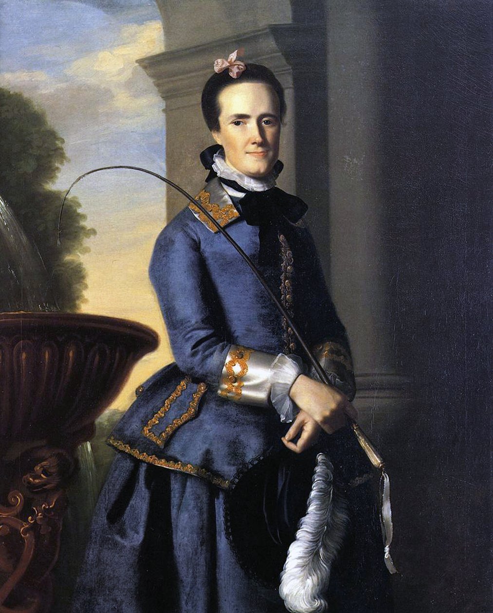 Paní Epes Sargent (Catherine Osborne) v Hunting Outfit, 1764 od John Singleton Copley