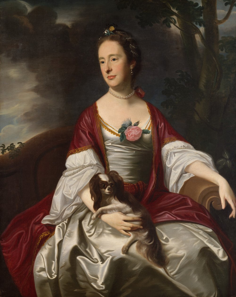 Paní Jerathmael Bowers, ca. 1763. od John Singleton Copley