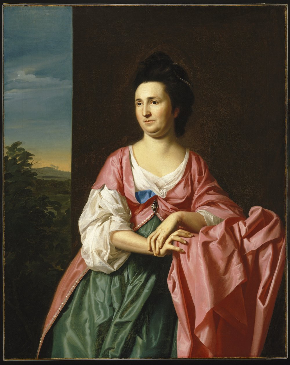 Paní Sylvester Gardiner, rozená Abigail Pickman, dříve paní William Eppes od John Singleton Copley