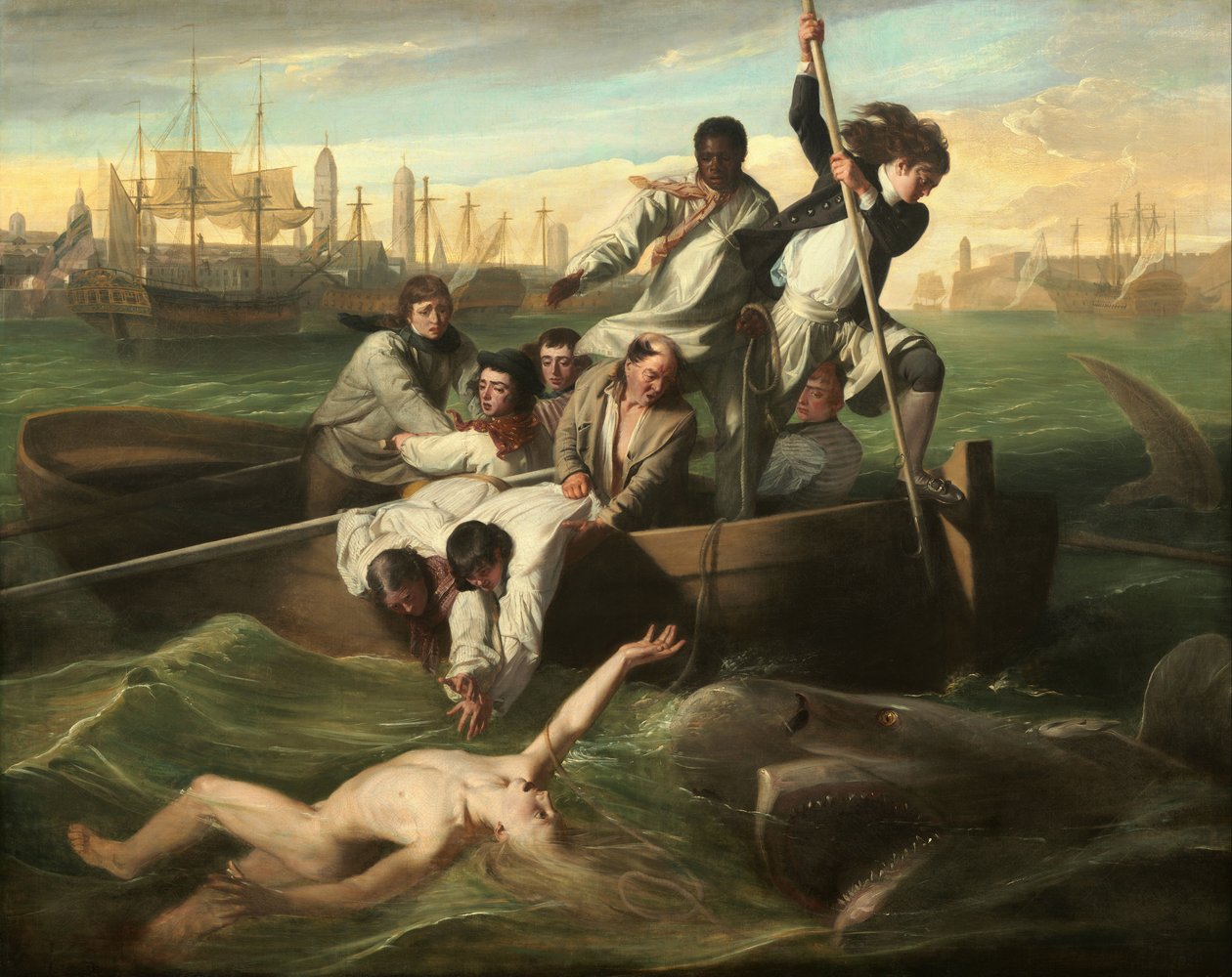 Watson a žralok od John Singleton Copley