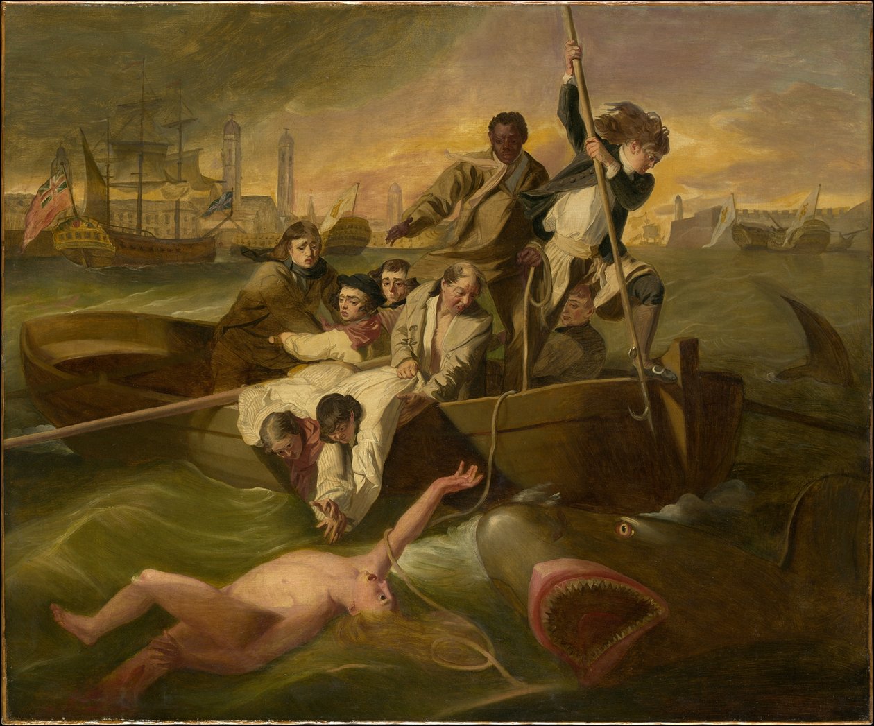 Watson a žralok od John Singleton Copley