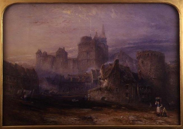 Chateau de la Tremoille, Vitre (akvarel na papíře) od John Skinner Prout