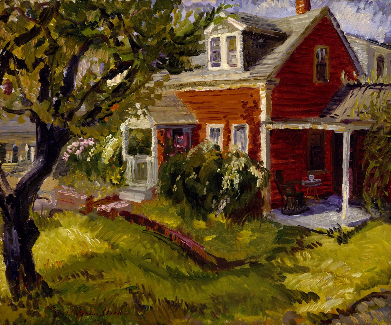 Chata v Gloucesteru (olej na plátně) od John French Sloan