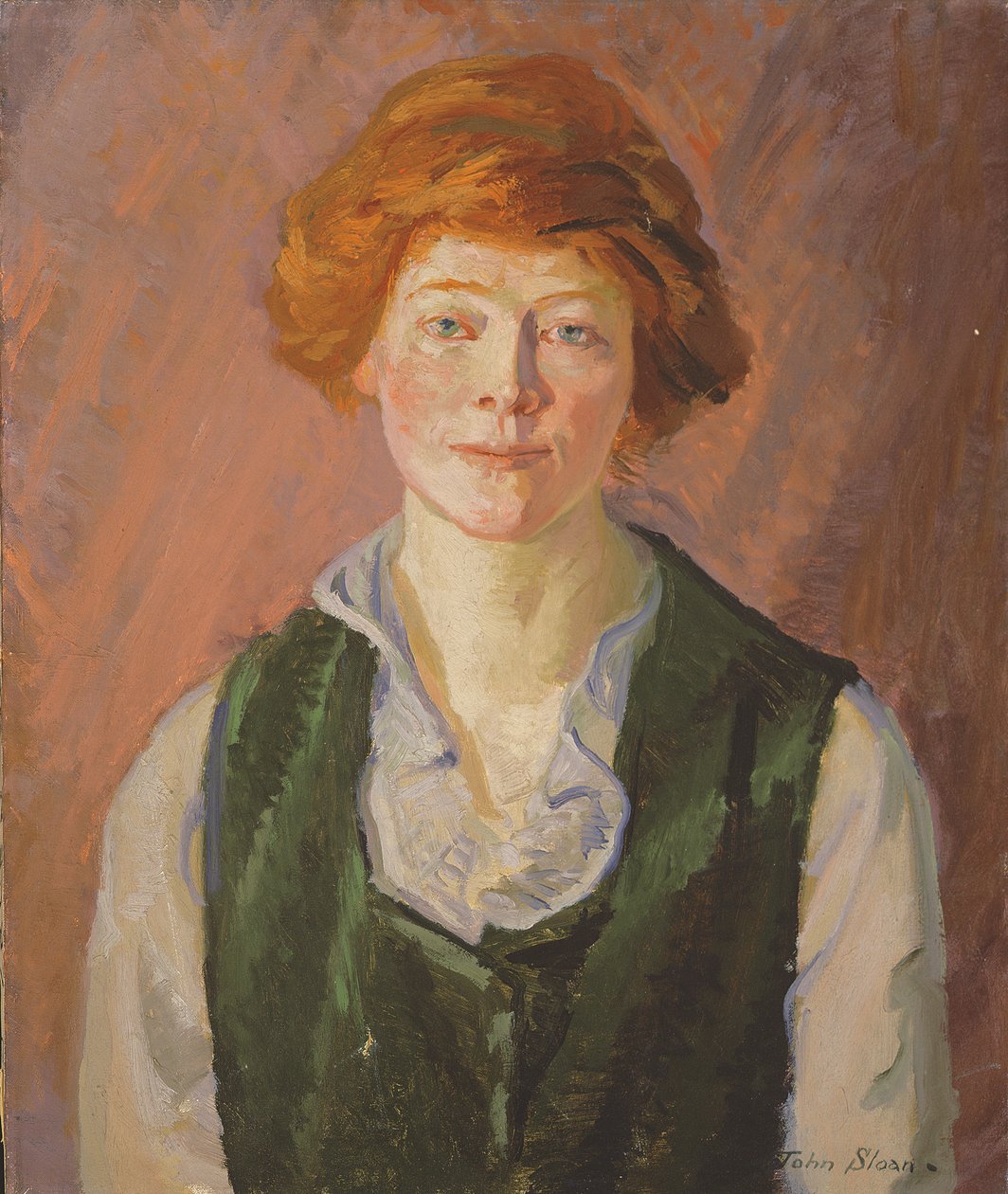 Zelená vesta (Jennie Doyle) 1914-15 (olej na plátně) od John French Sloan