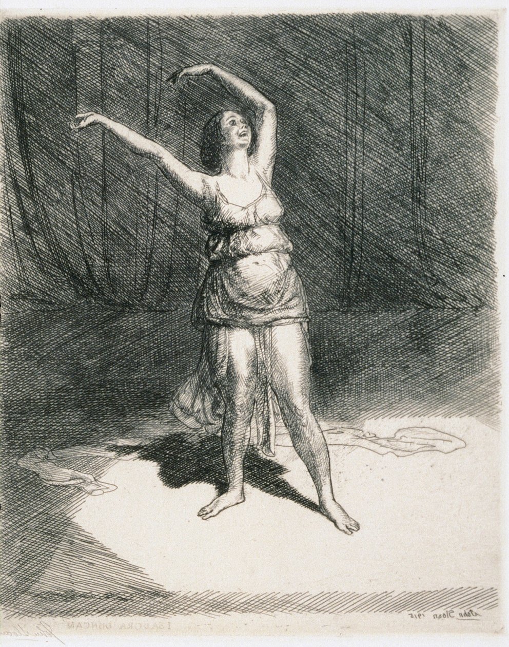 Isadora Duncanová od John French Sloan