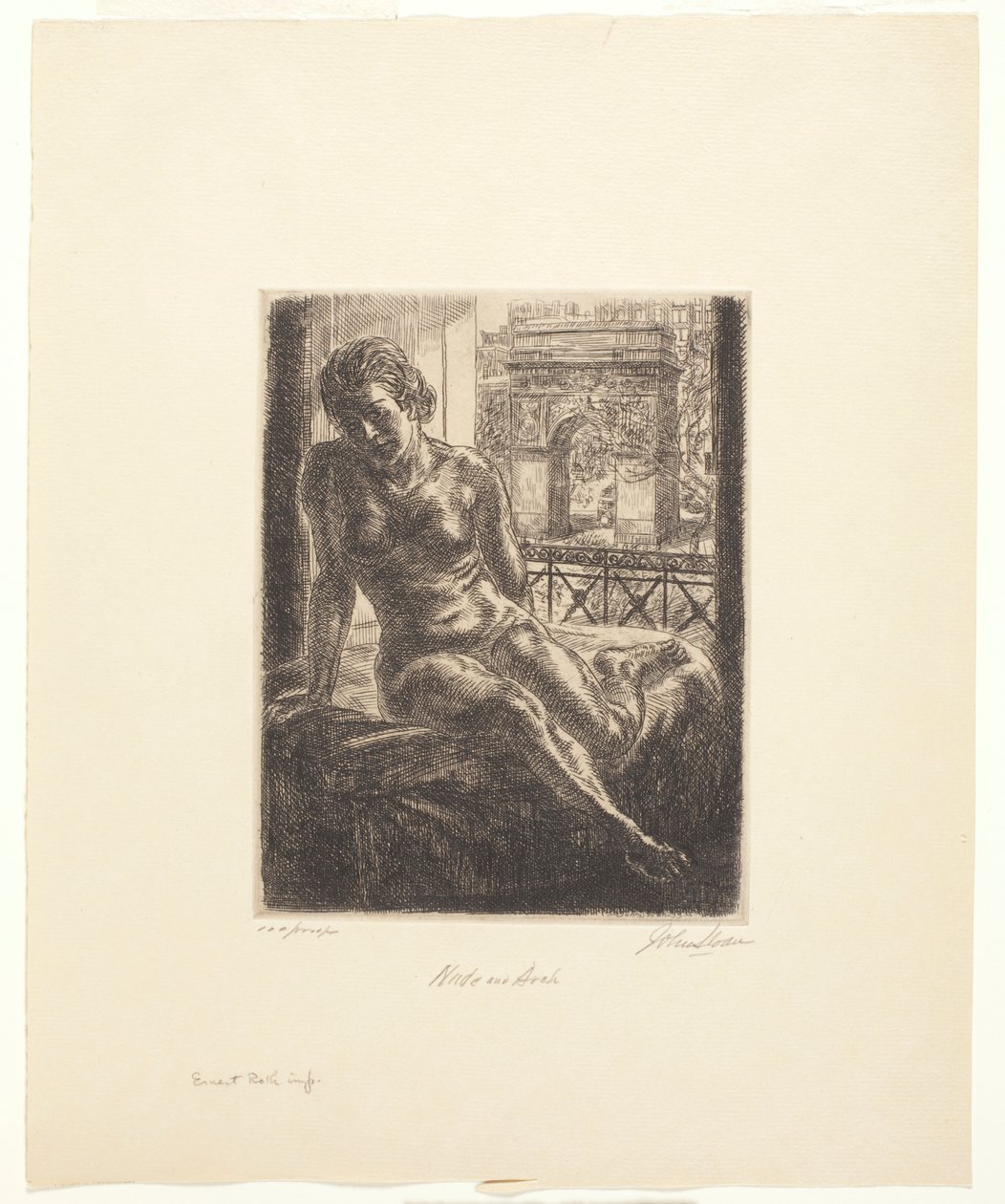 Akt a Arch od John French Sloan
