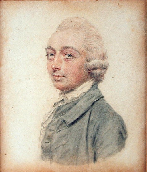 Portrét Johna Oglandera (asi 1737-94) (pastel na papíře) od John Smart