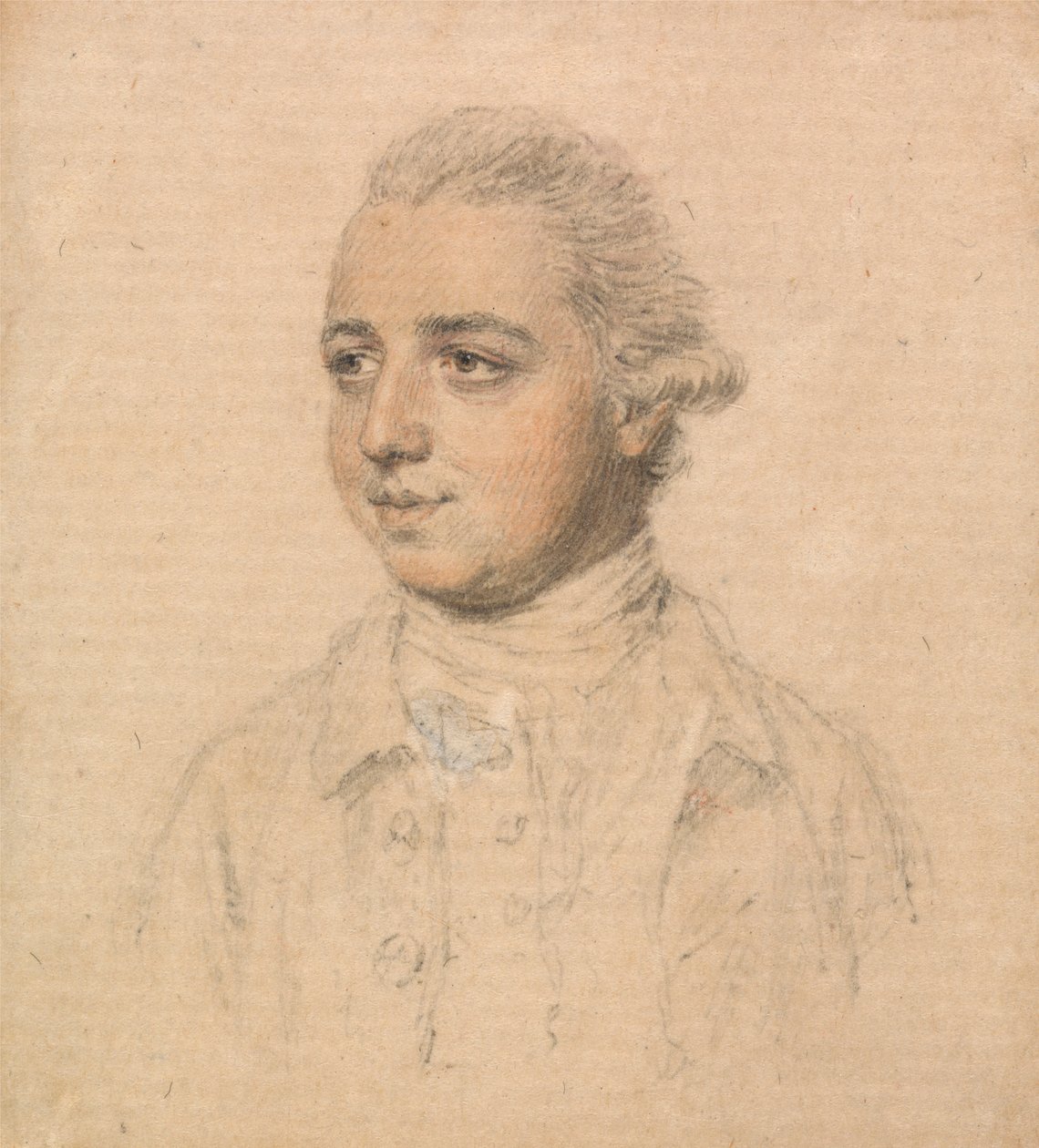 Portrét mladého muže převzatého ze života, obráceného doleva od John Smart