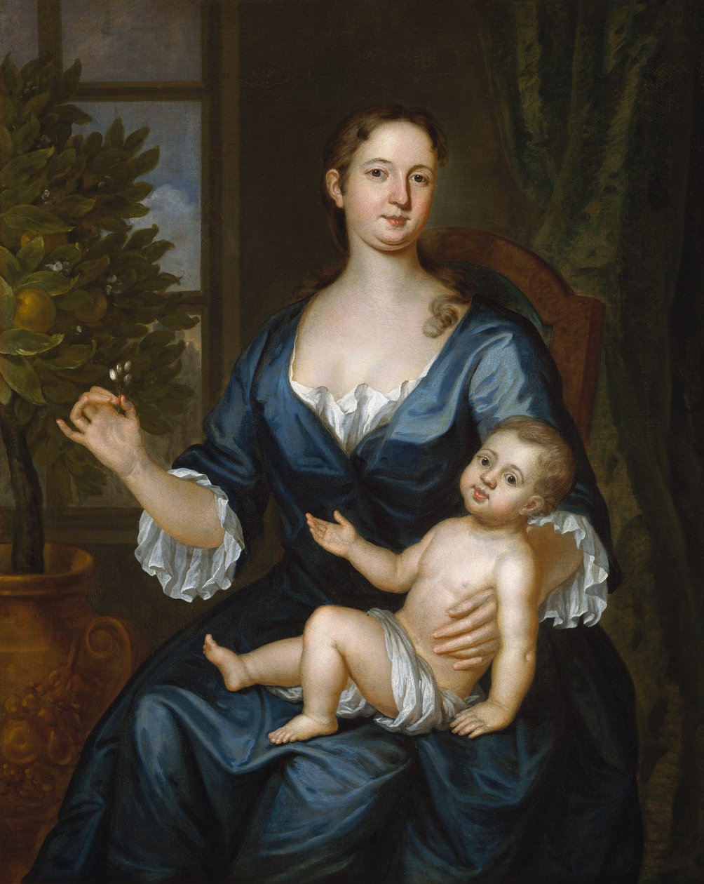 Paní Francis Brinley a její syn Francis, 1729. od John Smibert