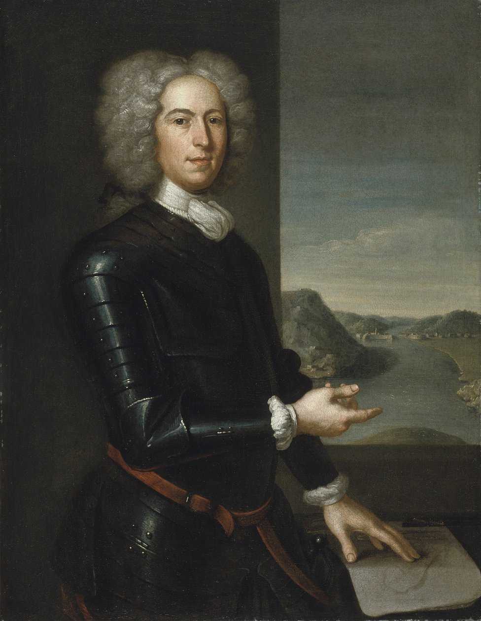 Portrét generálmajora Paula Mascarene, 1729 od John Smibert