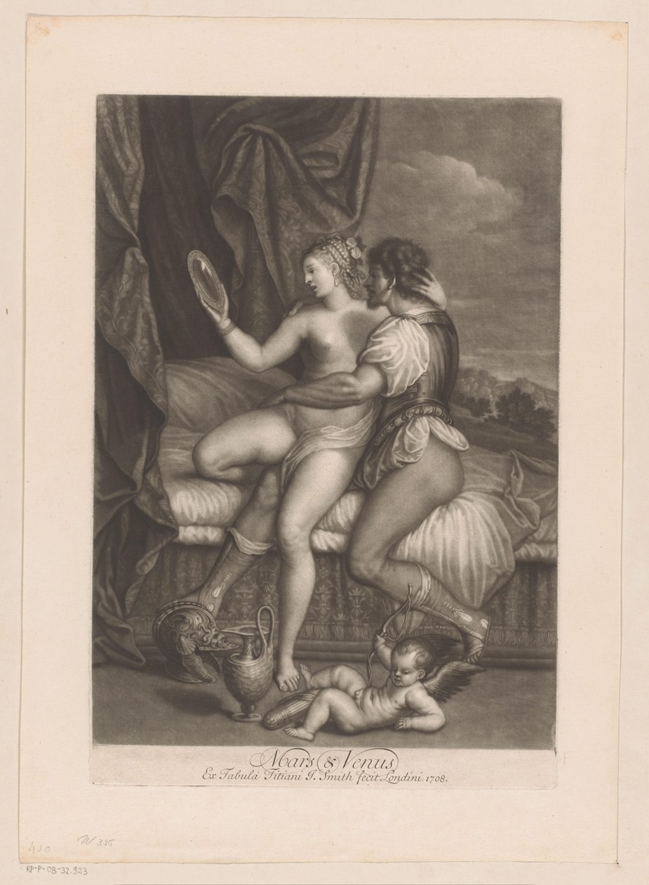 Mars a Venuše v posteli Mars & Venuše (název na objektu) Milostné záležitosti bohů (název série) Loves of the Gods (název série) od John Smith