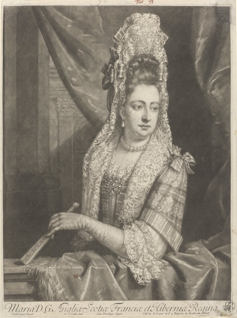 Portrét Marie II Stuartovny od John Smith