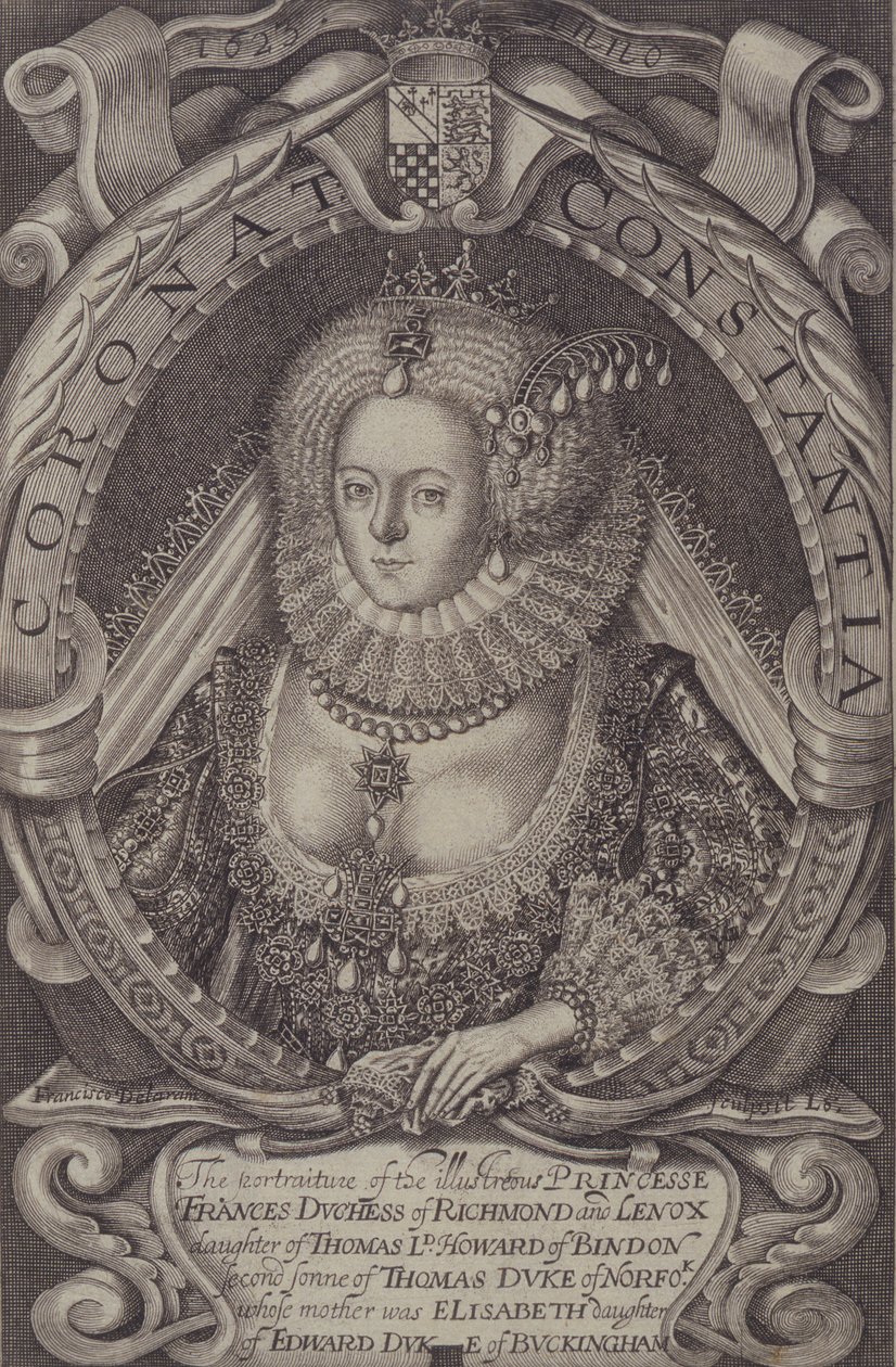 Frances, vévodkyně z Richmondu (1578-1639) z Generall Historie of Virginia, 1624 od John Smith 2