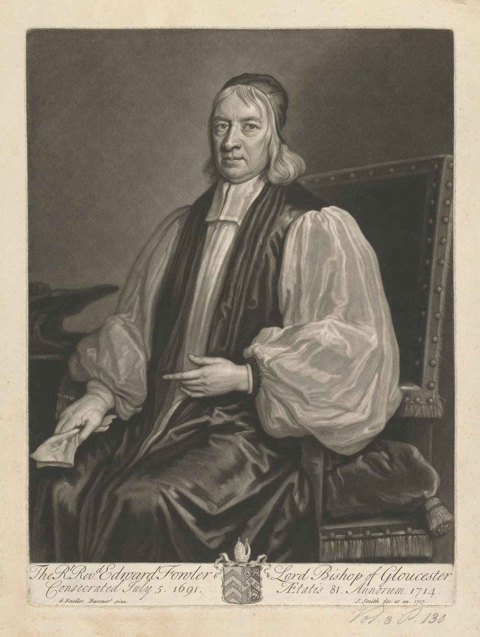 Reverend Edward Fowler, lord biskup z Gloucesteru od John Smith