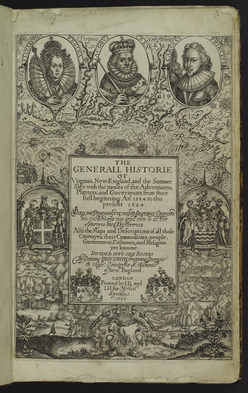 „Obecná historie Virginie, Nové Anglie a letních ostrovů“, 1624 od John Smith 2