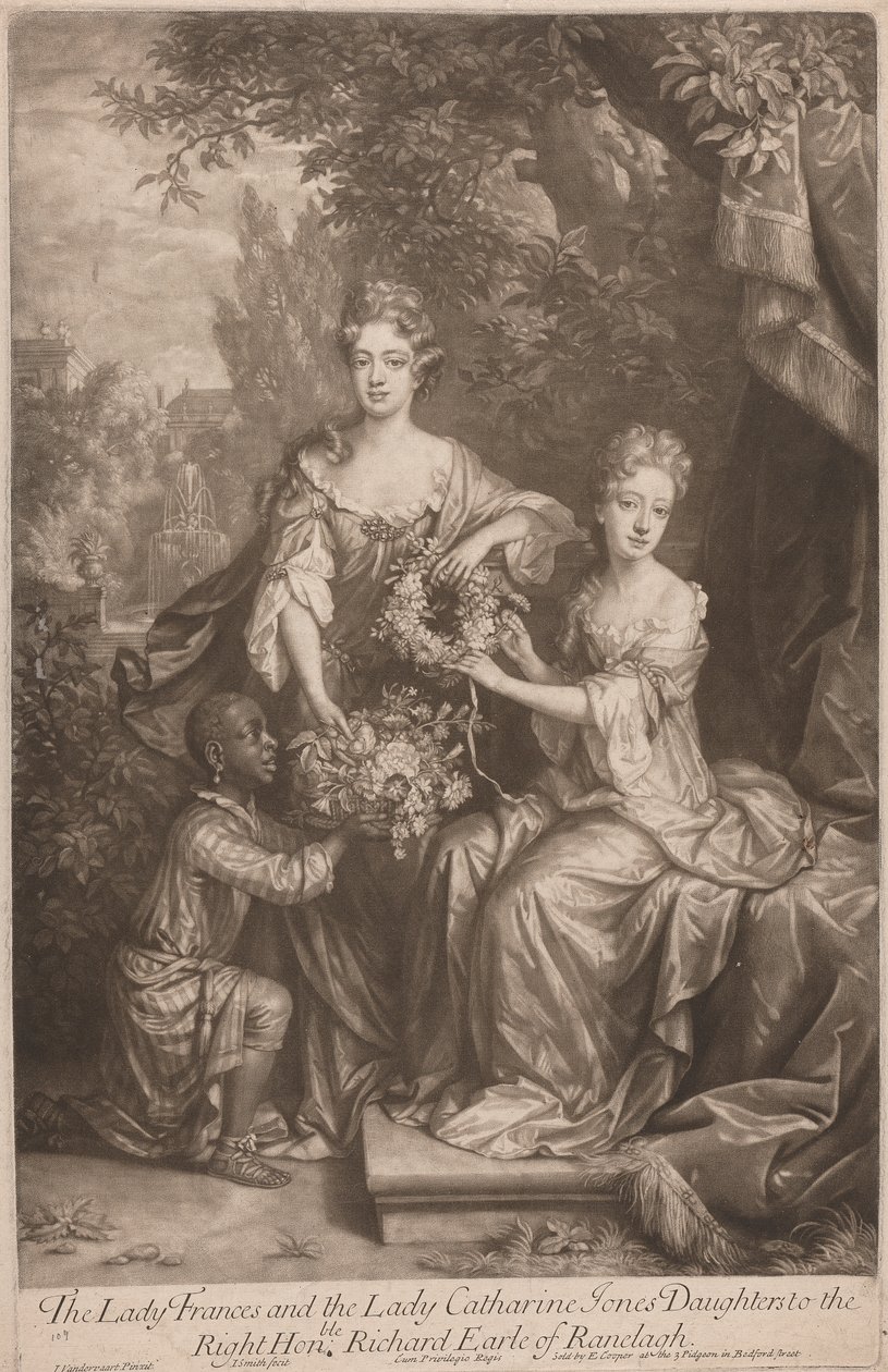 Lady Frances a lady Catherine Jonesová Dcery ctihodného Richarda hraběte z Ranleagh od John Smith