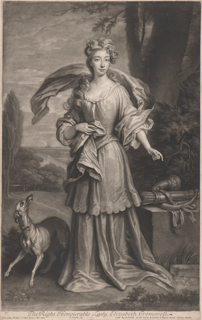 Správná ctihodná lady Elizabeth Cromwellová (1674-1704) od John Smith