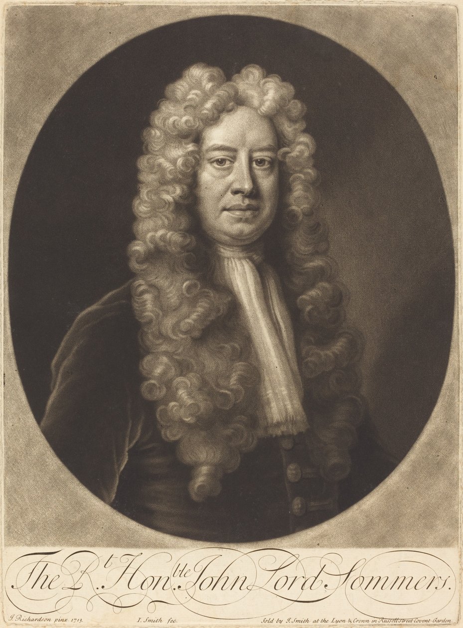John Lord Sommers od John Smith after Jonathan Richardson, Sr.