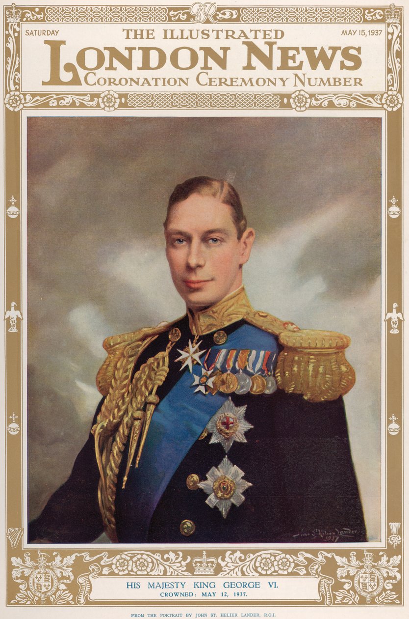 Portrét krále Jiřího VI. (1895-1952) z 