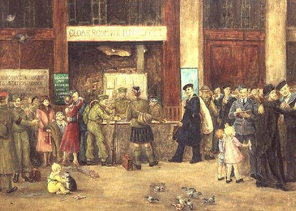 Šatna sil na nádraží Waterloo od John Stewart Clark