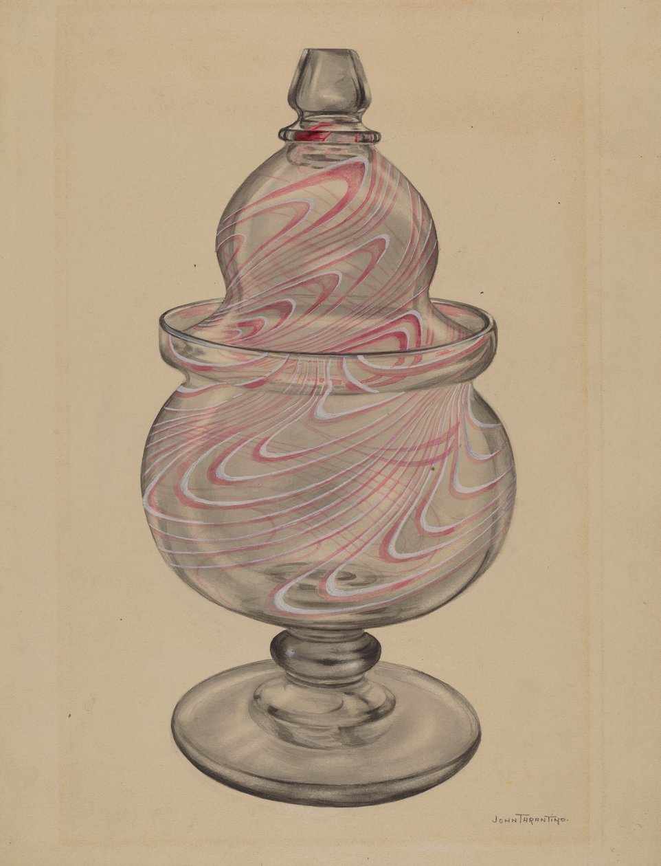 Cukřenka s víkem, c. 1936. od John Tarantino