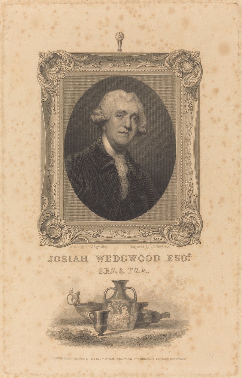 Josiah Wedgewood, Esq. od John Taylor Wedgwood after Sir Joshua Reynolds