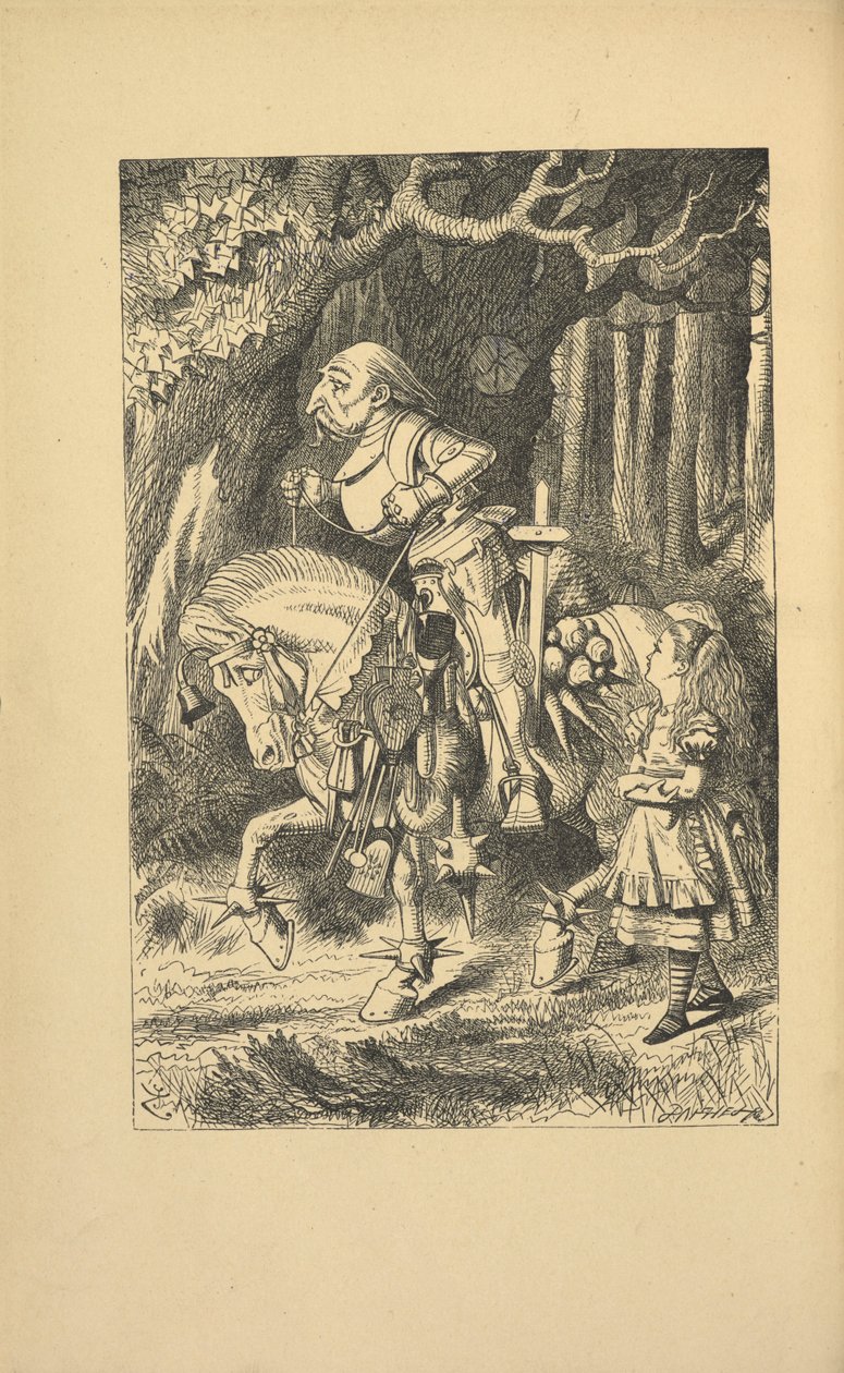 Alice a bílý rytíř. od John Tenniel