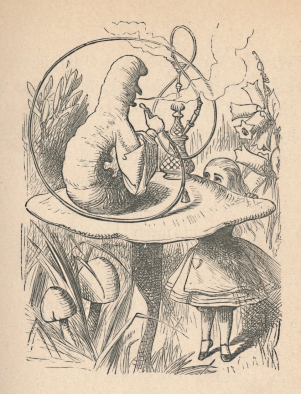 Alice a housenka, 1889 od John Tenniel