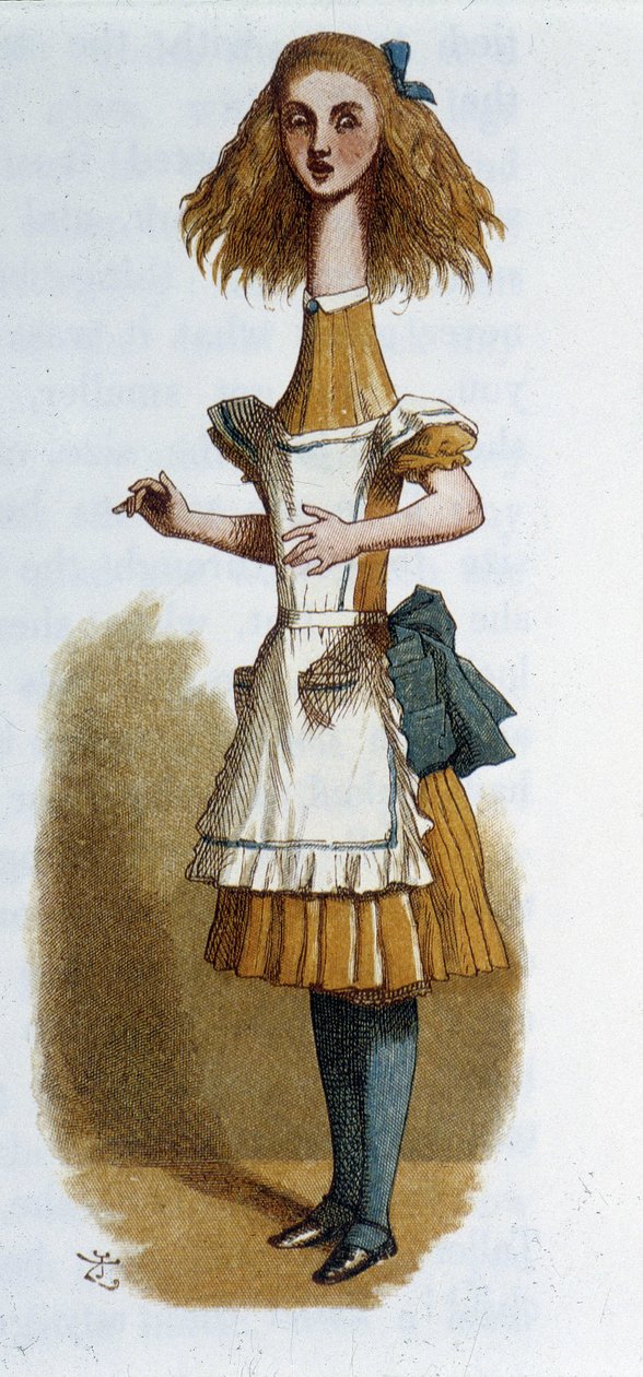 Alenka v „Alence v říši divů““ od Lewise Carrolla, nemocný. Tenniel od John Tenniel