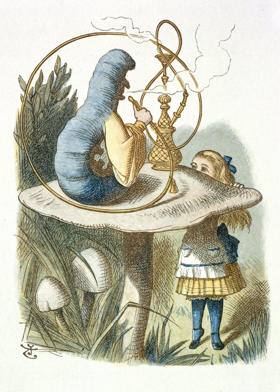 Alice potká modrou housenku od John Tenniel