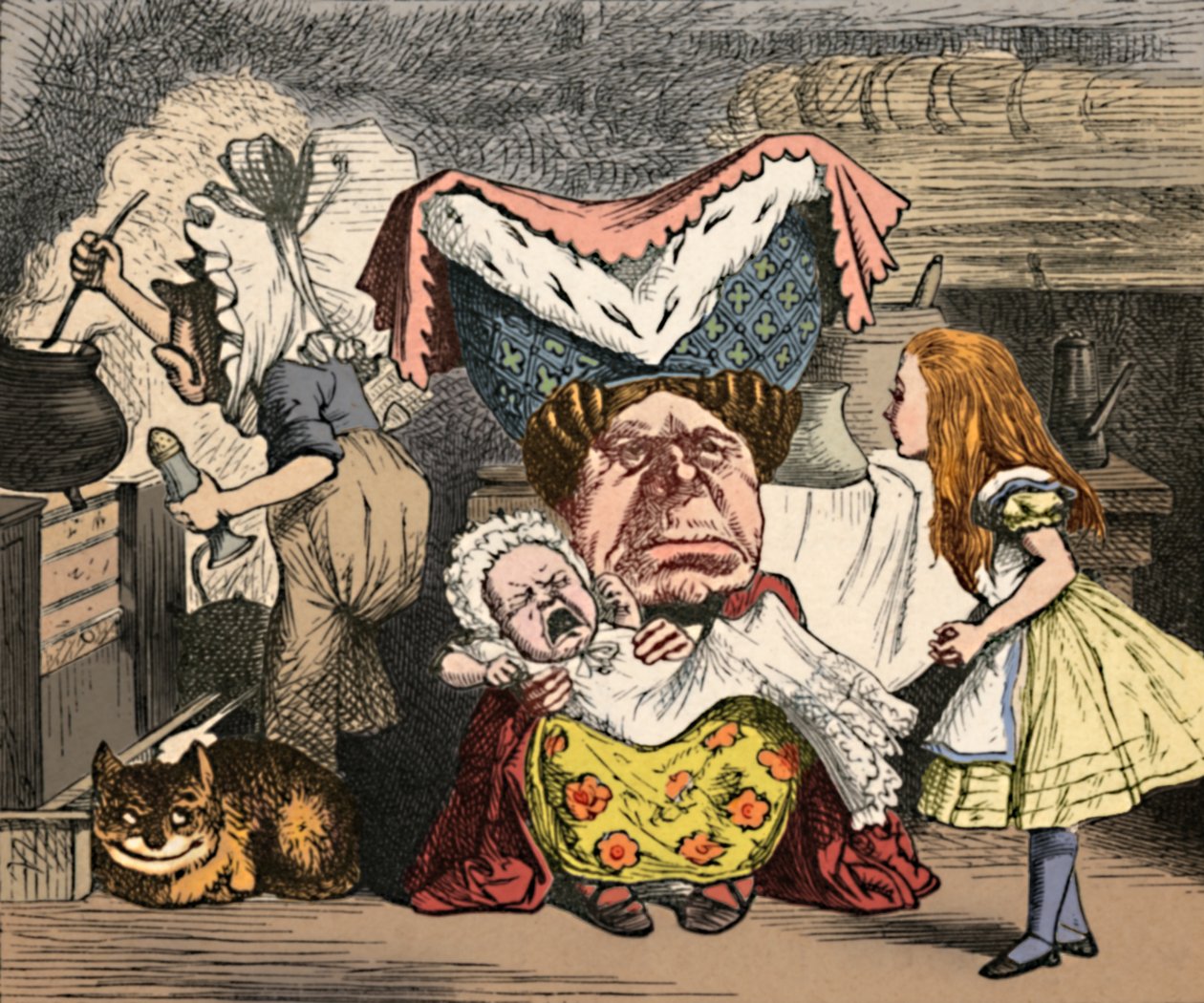 Alice, vévodkyně a dítě, 1889 od John Tenniel