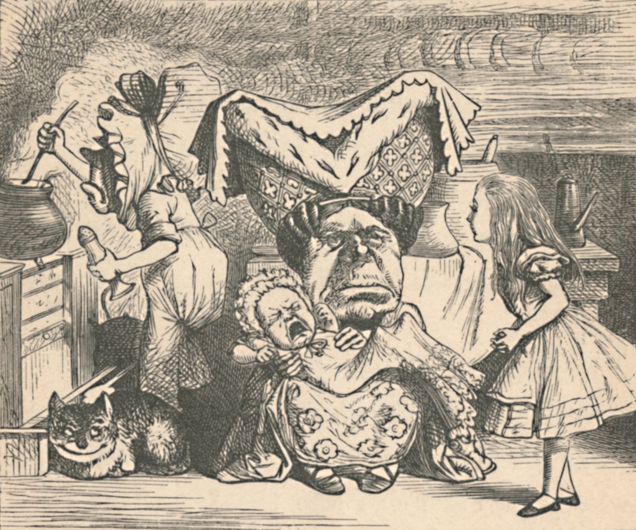 Alice, vévodkyně a dítě, 1889 od John Tenniel