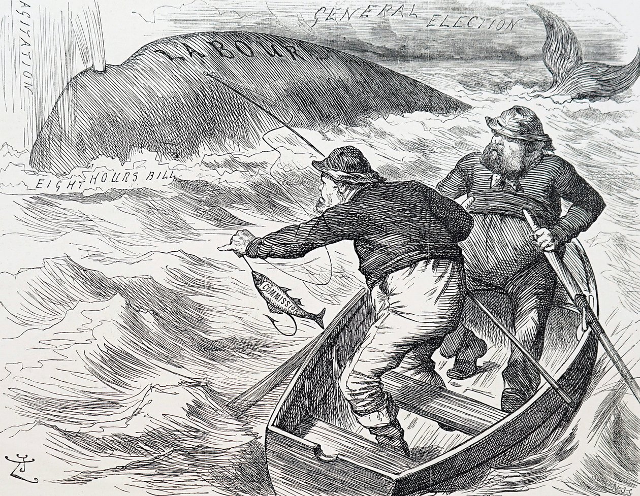 Kreslený film Johna Tenniela, anglického ilustrátora, grafického humoristy a politického kreslíře. 1.1.1891 (rytina) od John Tenniel