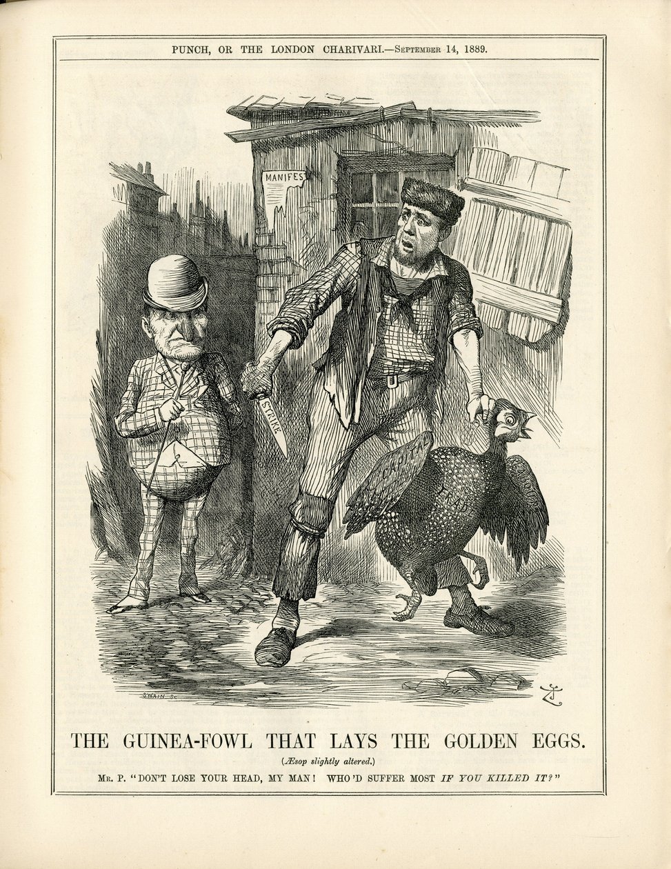 Ilustrace John Tenniel (1820-1914) v Punch od John Tenniel