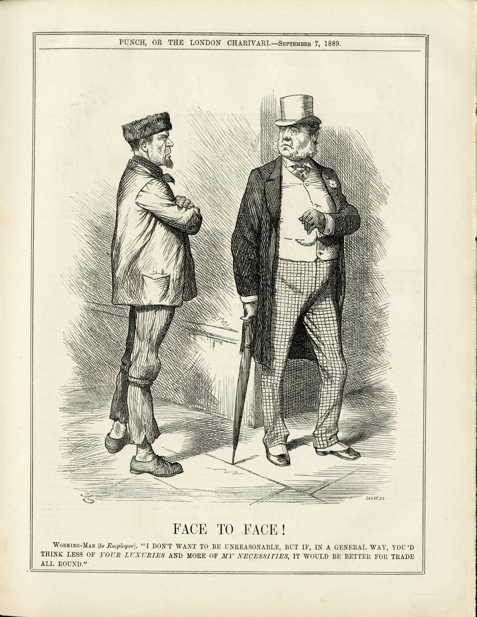 Ilustrace Johna Tenniela (1820-1914) v časopise Punch od John Tenniel