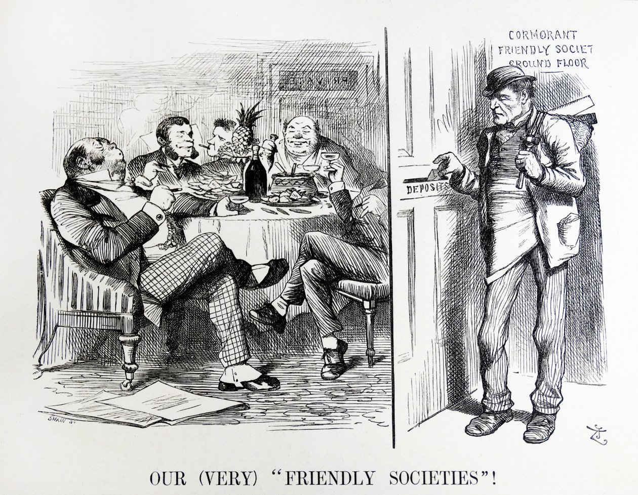 Karikatura Johna Tenniela s názvem „Dotaz generálního tajemníka“ od John Tenniel