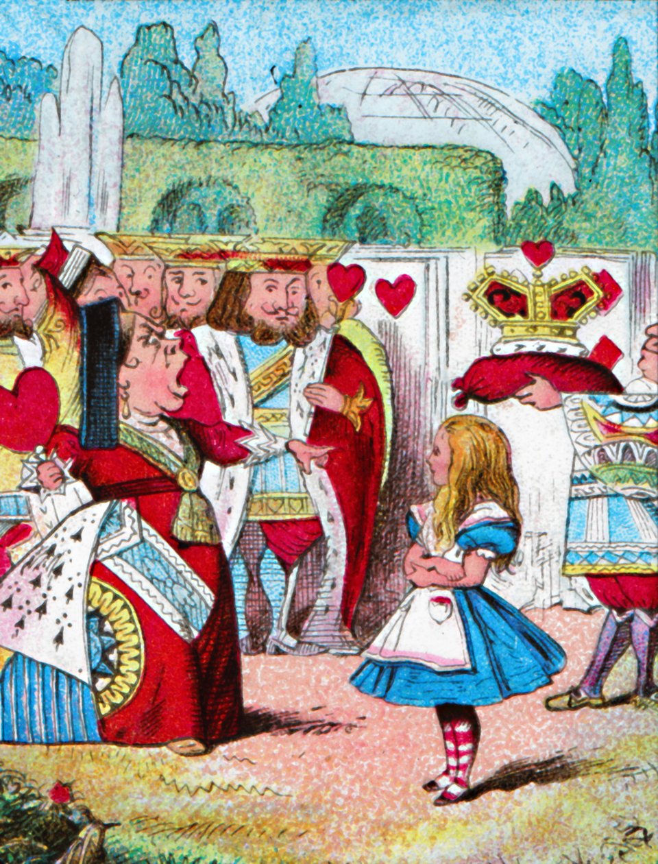 Pryč s její hlavou! Alice a její červená královna, c1910 od John Tenniel