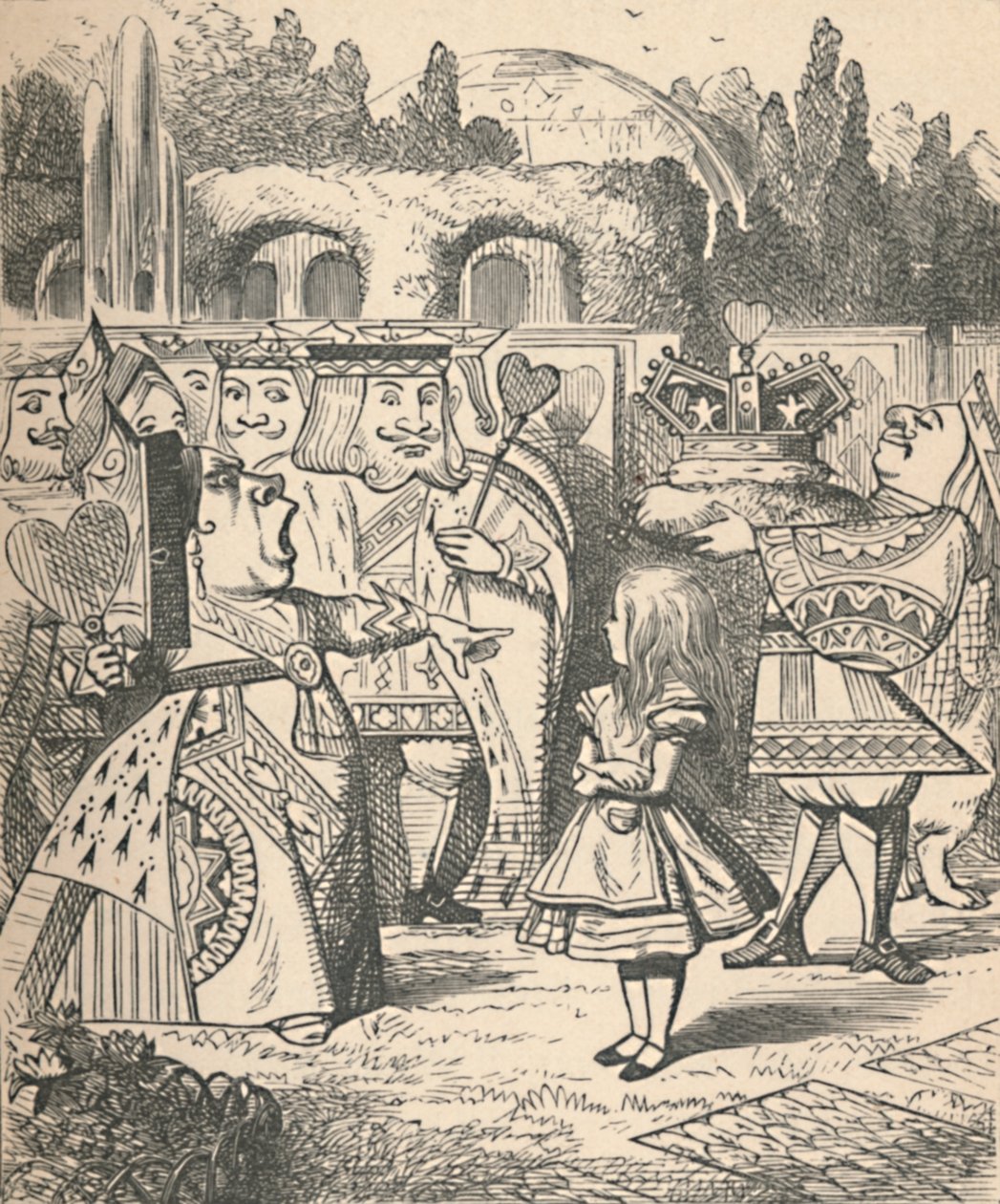 Pryč s její hlavou! Alice a červená královna, 1889 od John Tenniel