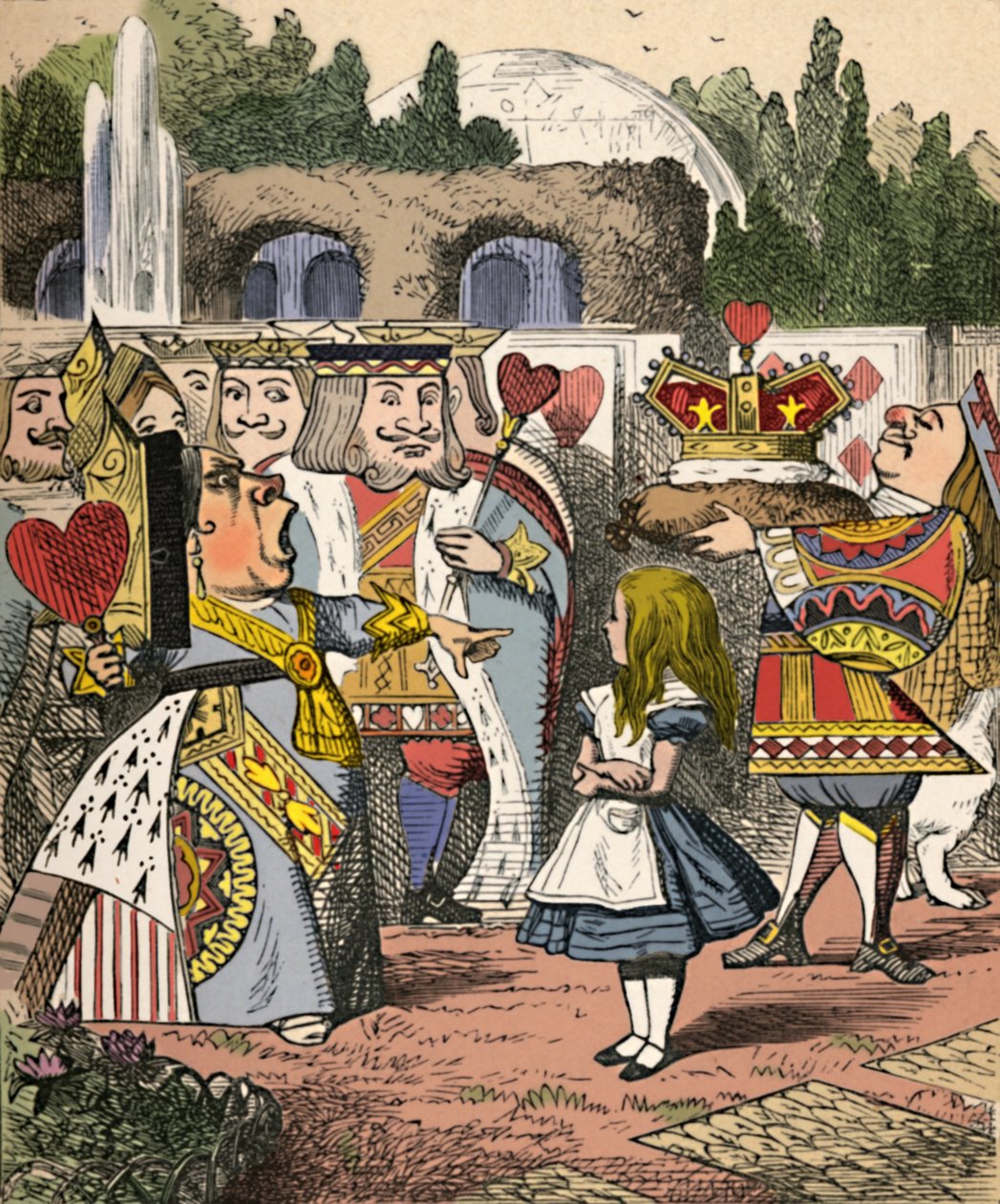Pryč s její hlavou! Alice a červená královna, 1889 od John Tenniel