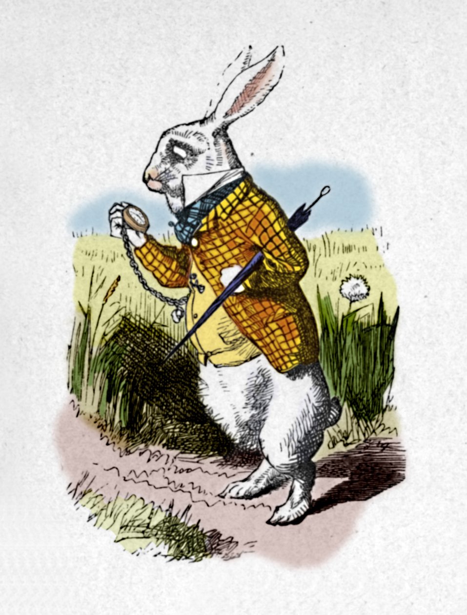 Bílý králík s hodinkami, 1889 od John Tenniel