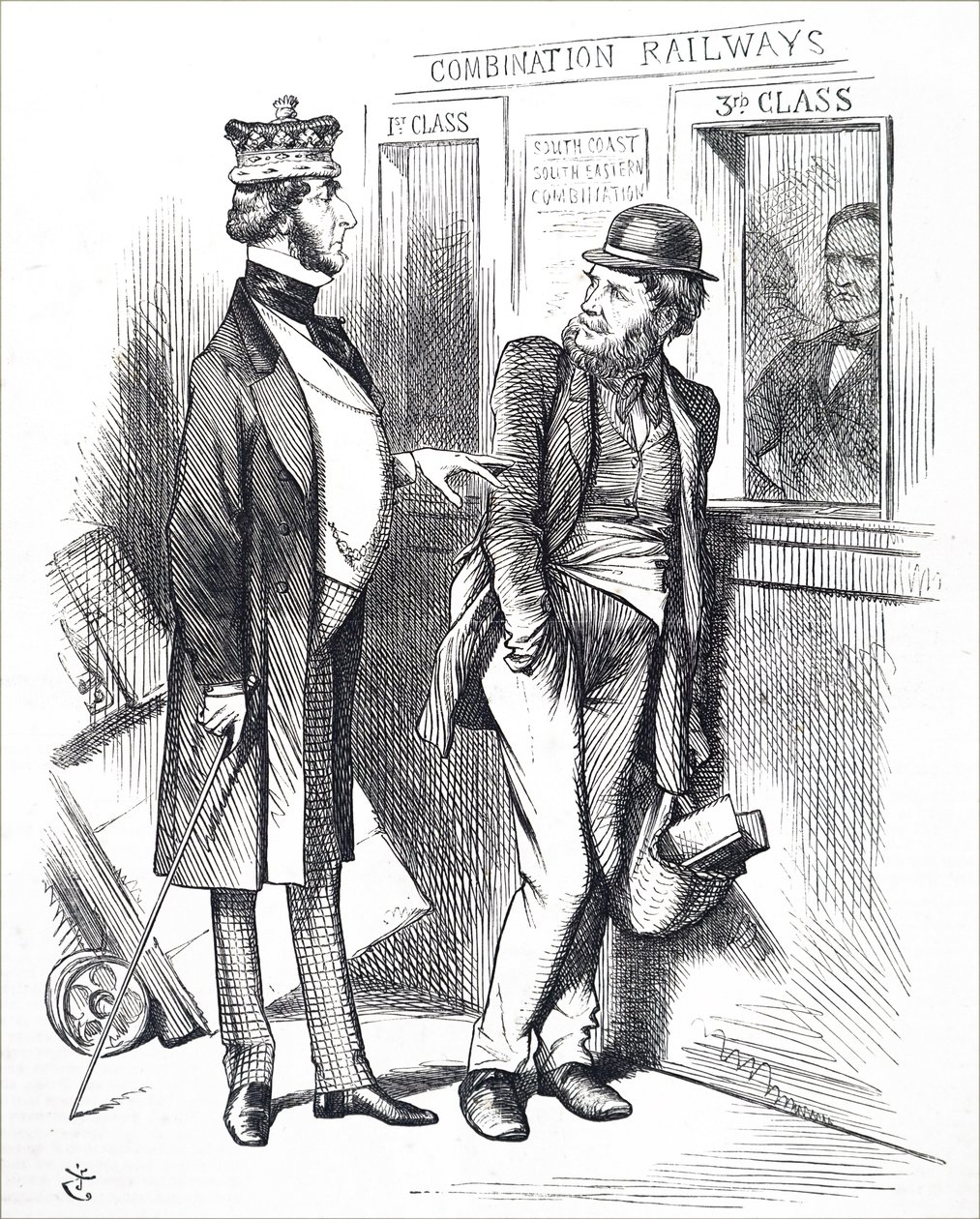 Rostoucí ceny vlaků. od John Tenniel