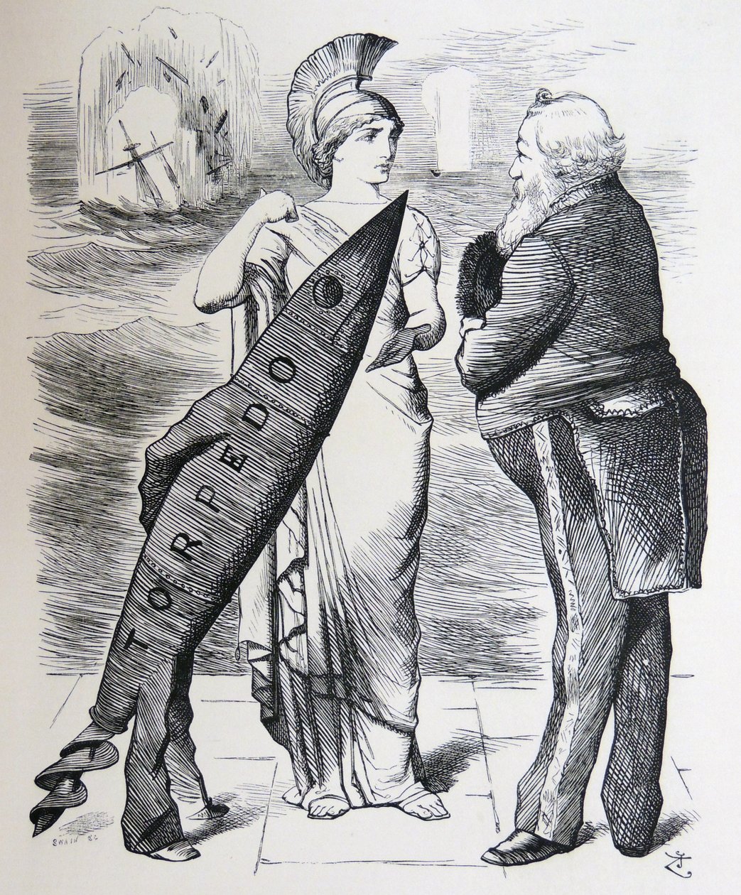 Whitehead torpédo od John Tenniel