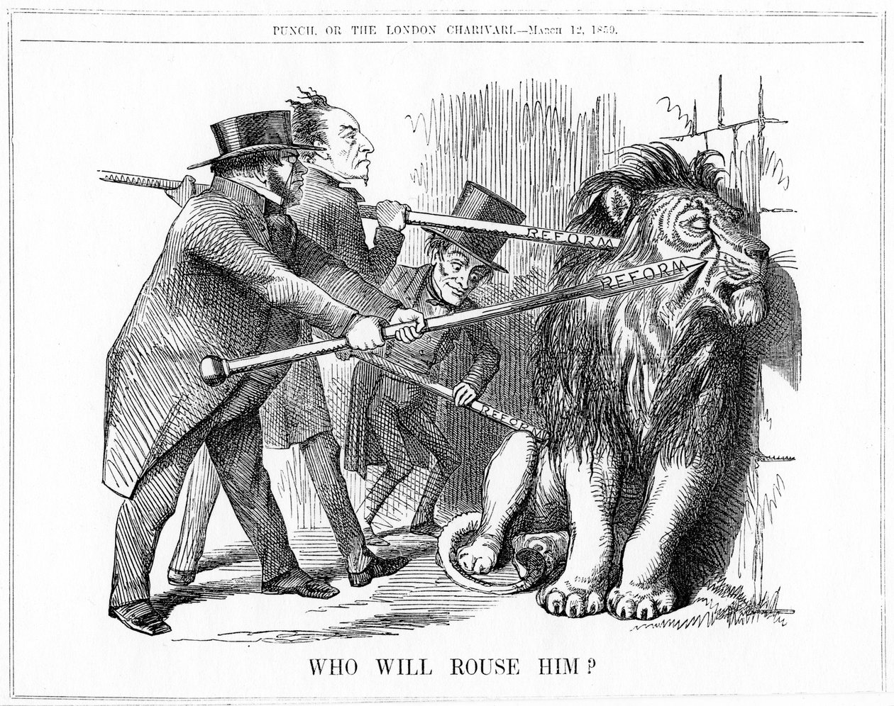 Kdo ho vzbudí? 1859 od John Tenniel