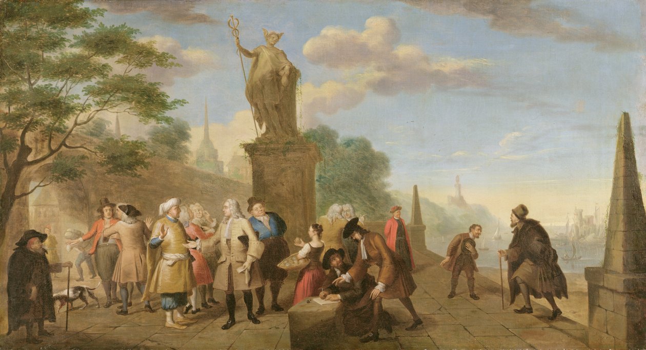 Alegorie obchodu, 1743 od John Theodore Heins