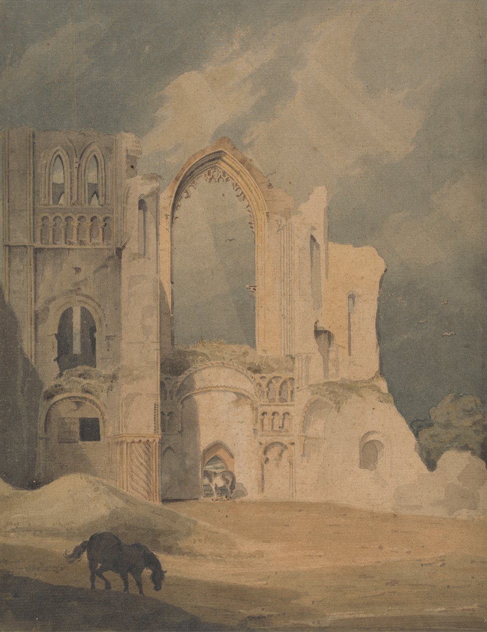 Castle Acre Priory od John Thirtle