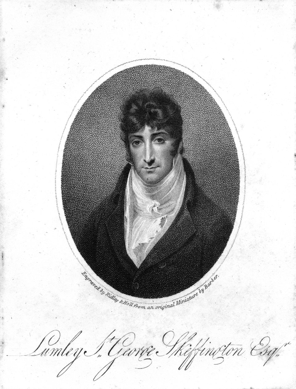 Sir Lumley St. George Skeffington, rytý Ridley und Holl, 1806 od John Thomas Barber Beaumont
