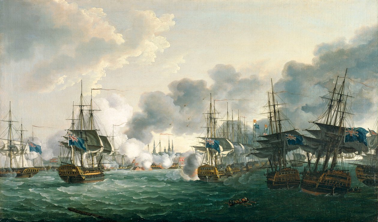 Bitva u Kodaně, 2. dubna 1801 od John Thomas Serres