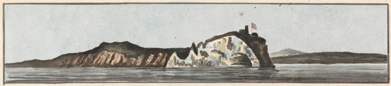 The Needles Bearing East (jedna z pěti kreseb na jednom držáku) od John Thomas Serres